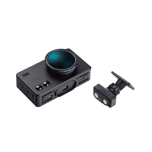 Видеорегистратор с сигнатурным радар-детектором iBOX iCON LaserVision WiFi Signature Dual + Внутрисалонная камера iBOX RearCam FHD2